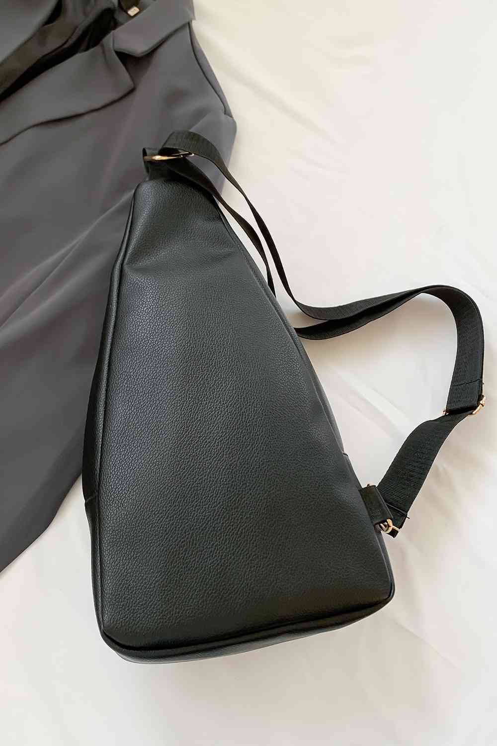 Bolso bandolera de cuero PU