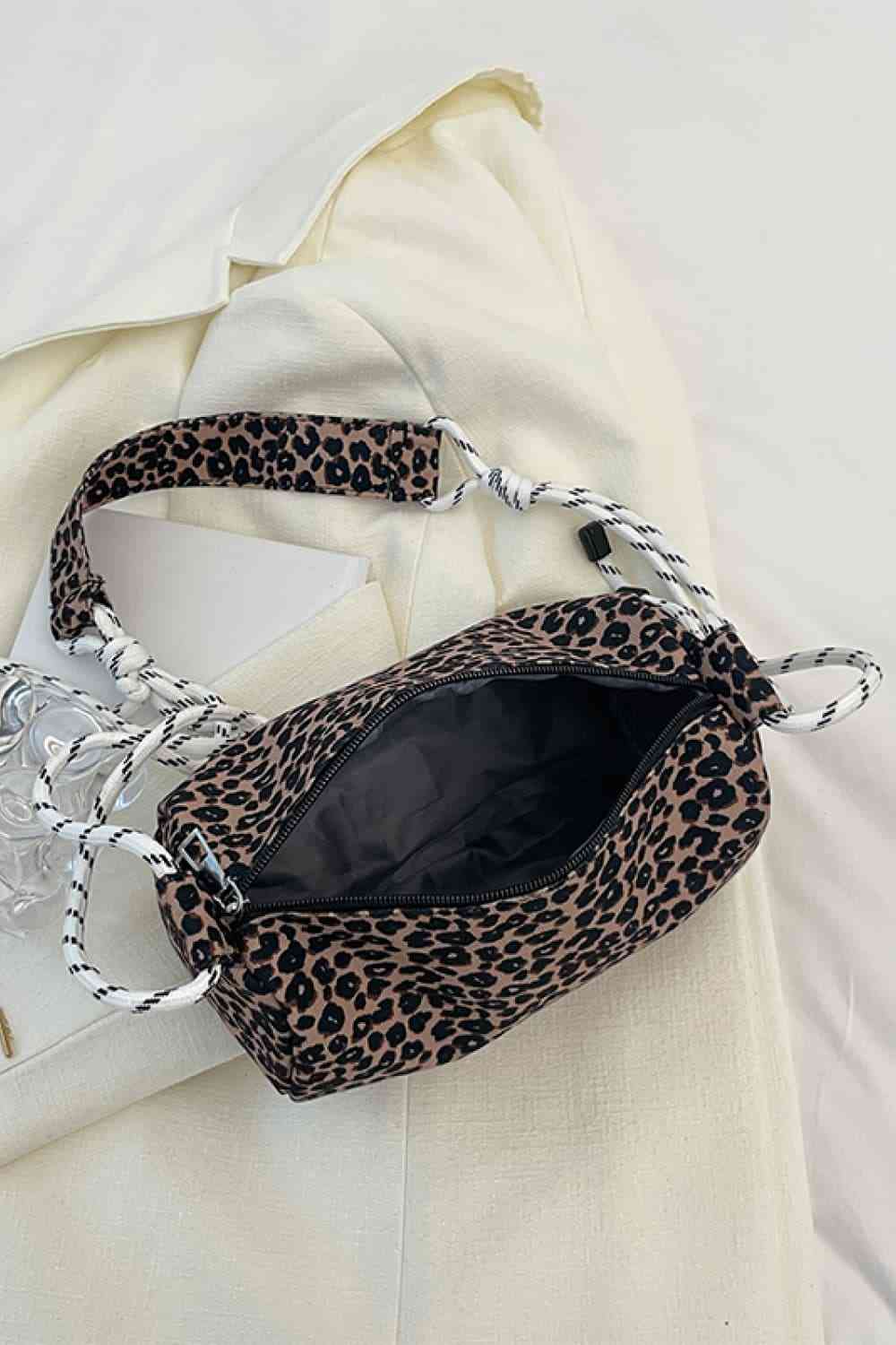 Animal Print Nylon Handbag