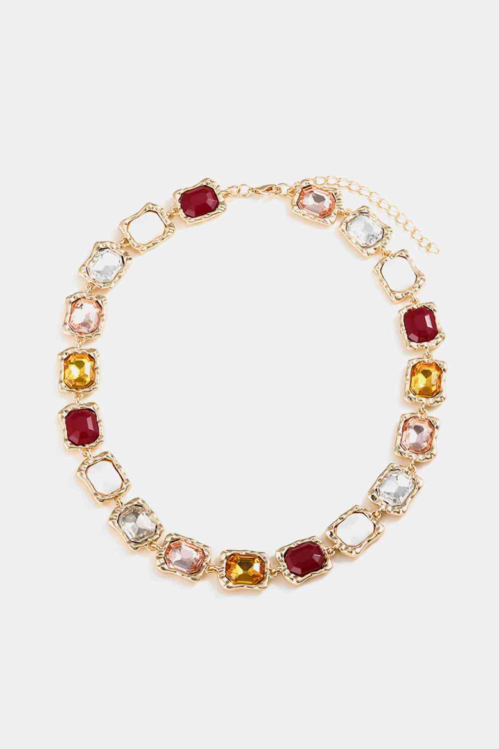 Collier en alliage de pierre de verre