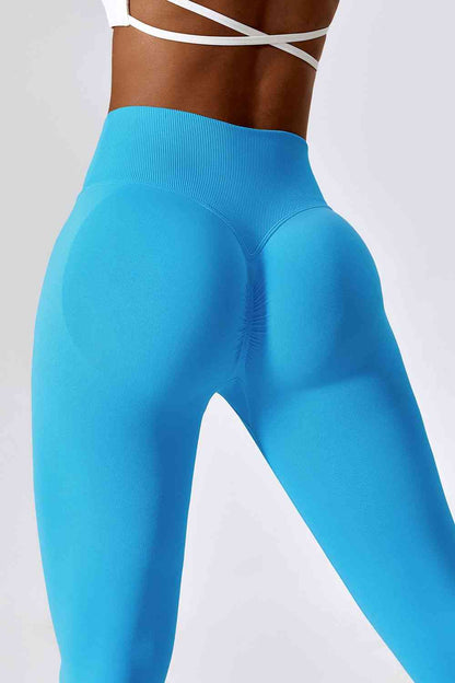 Legging de sport coupe slim à large ceinture