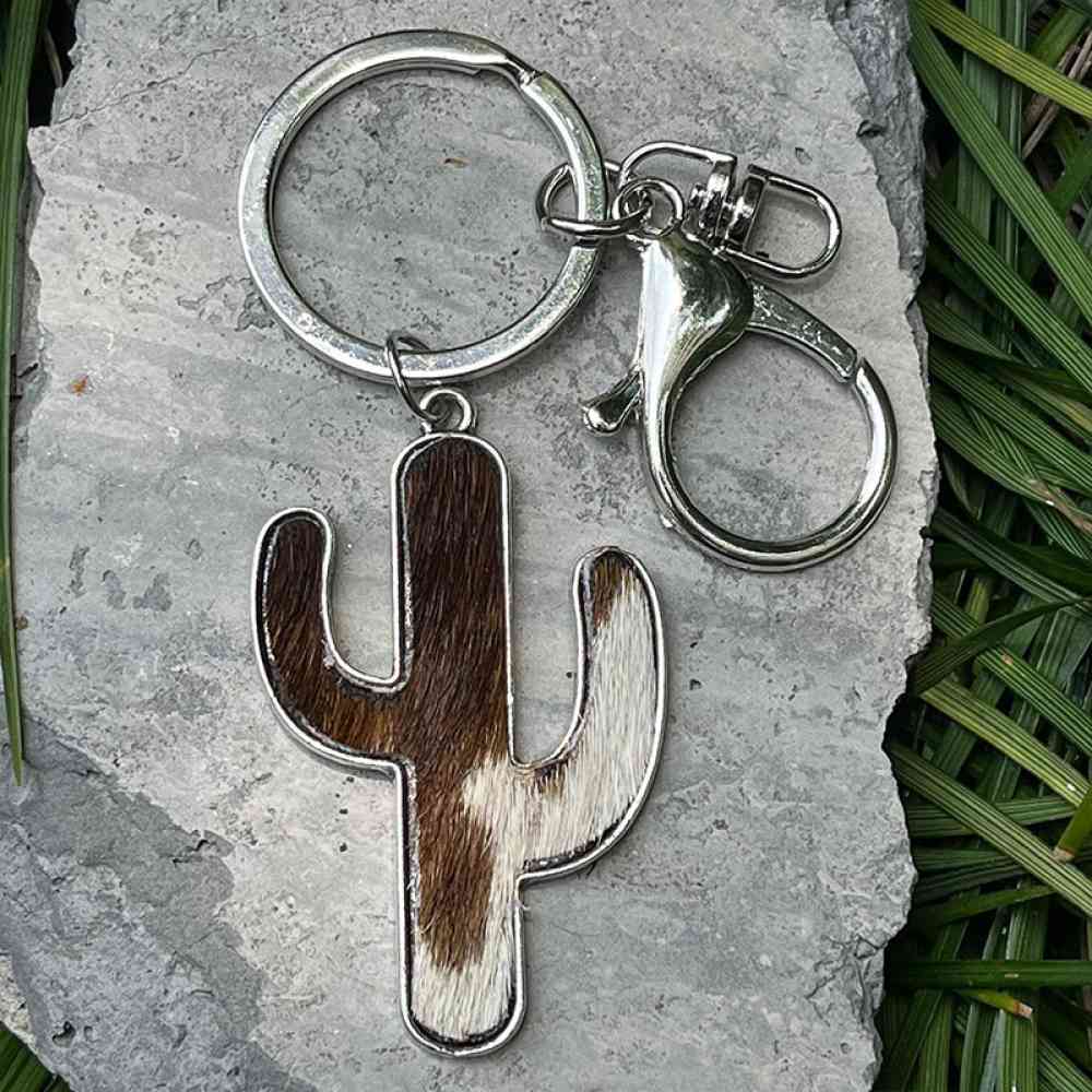 Porte-clés en forme de cactus