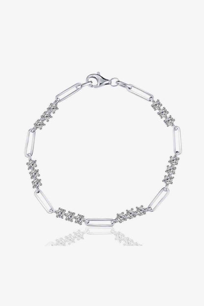 Bracelet en argent sterling 925 moissanite 1,8 carat