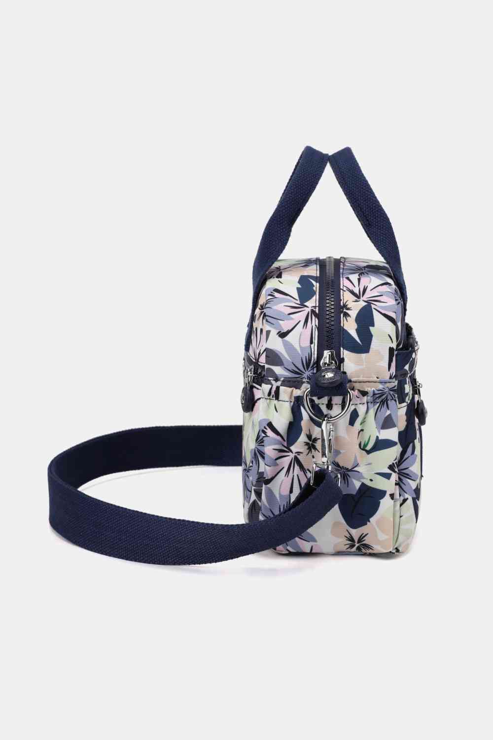 Sac à main en nylon fleuri