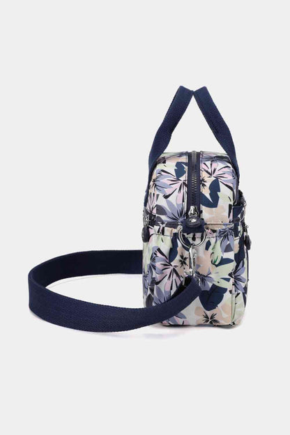 Bolso de mano de nailon floral