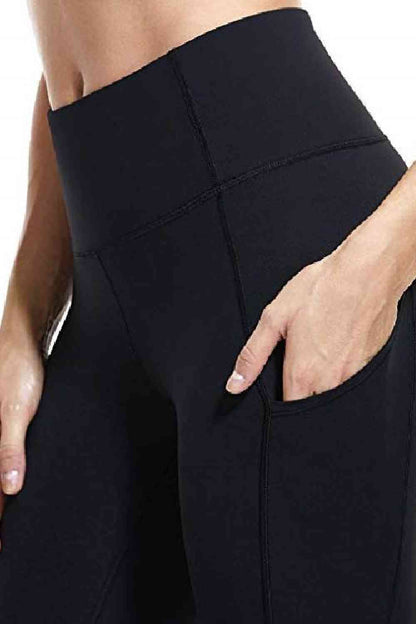 Legging de sport à large ceinture avec poches latérales