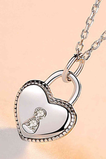 Collier avec pendentif coeur en argent sterling 925