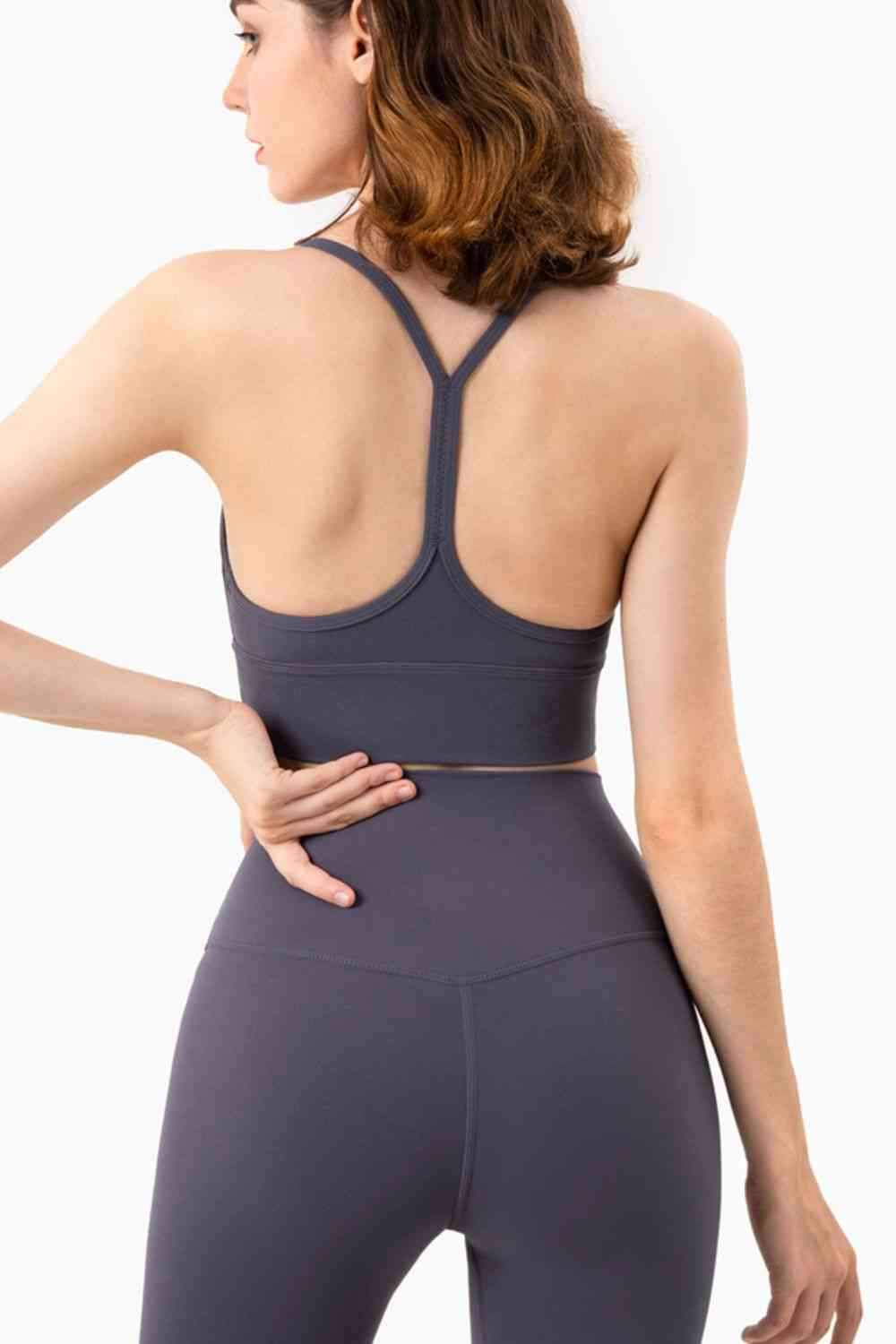 Soutien-gorge de sport respirant à dos nageur et col licou