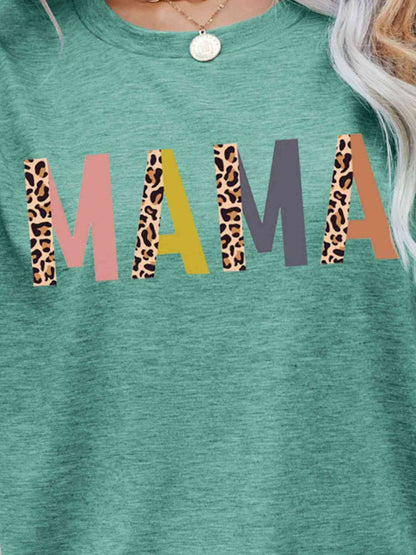 T-shirt à manches courtes graphique MAMA Leopard