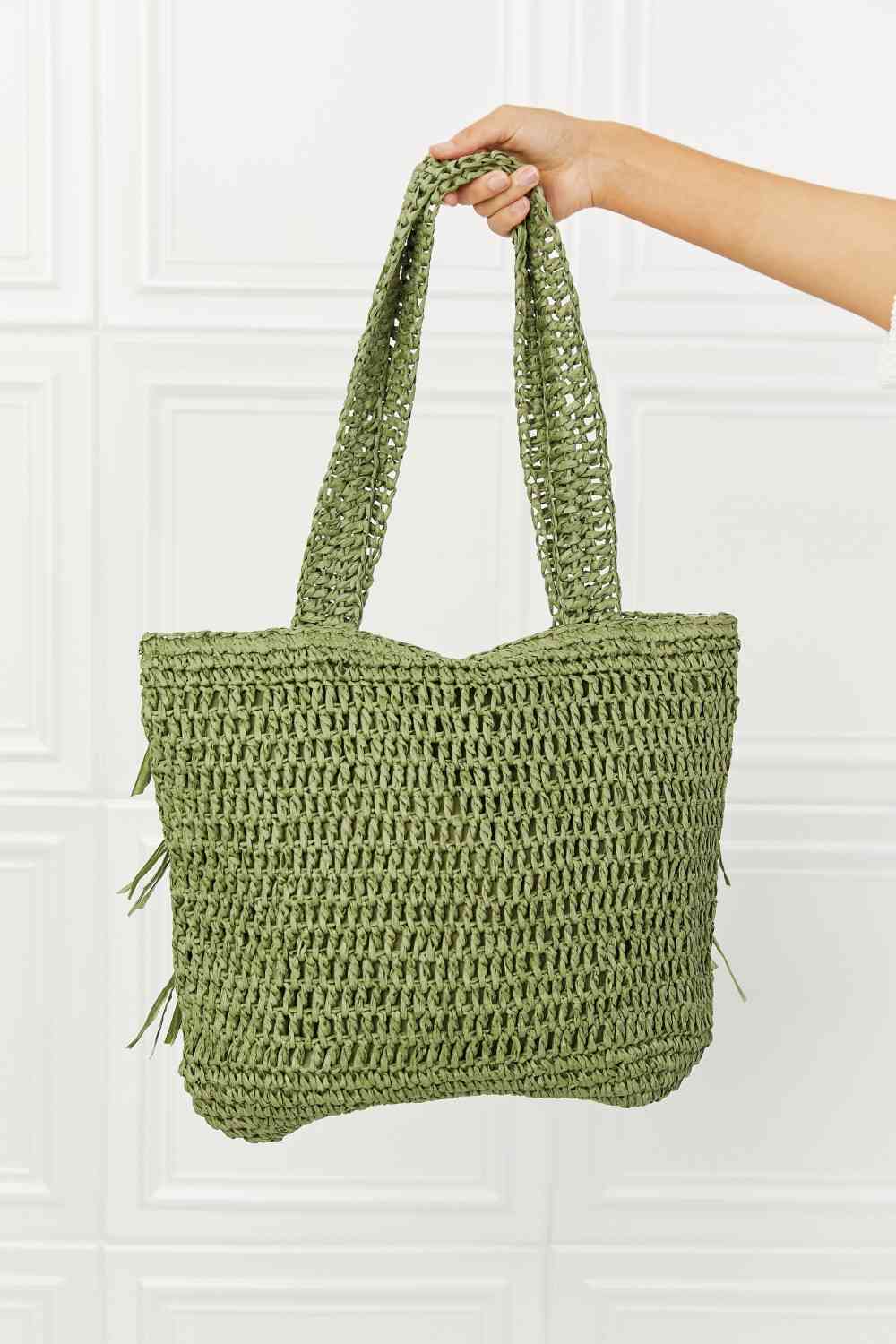 Fame The Last Straw Bolso tote de paja con flecos