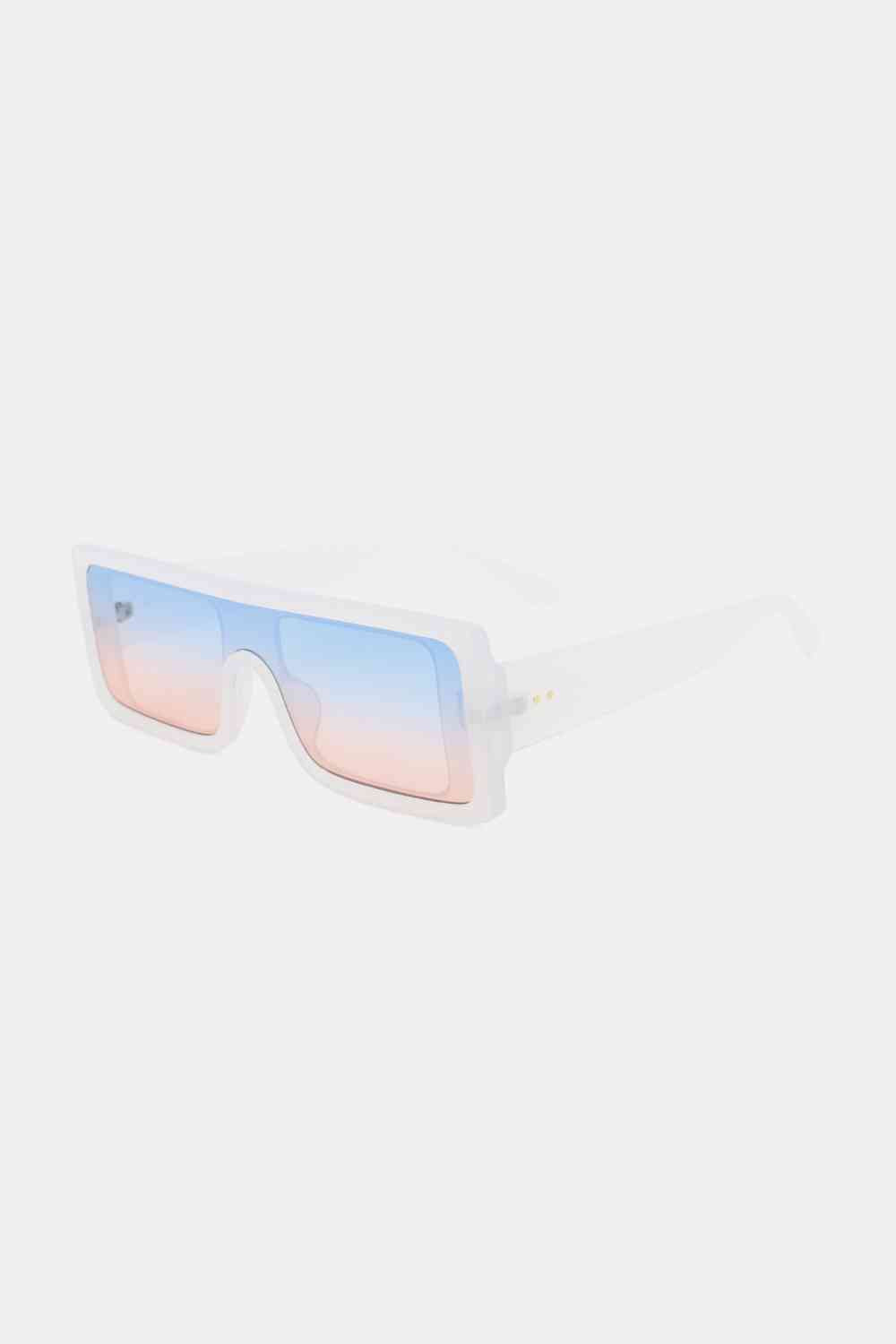 Lunettes de soleil rectangulaires à monture en polycarbonate