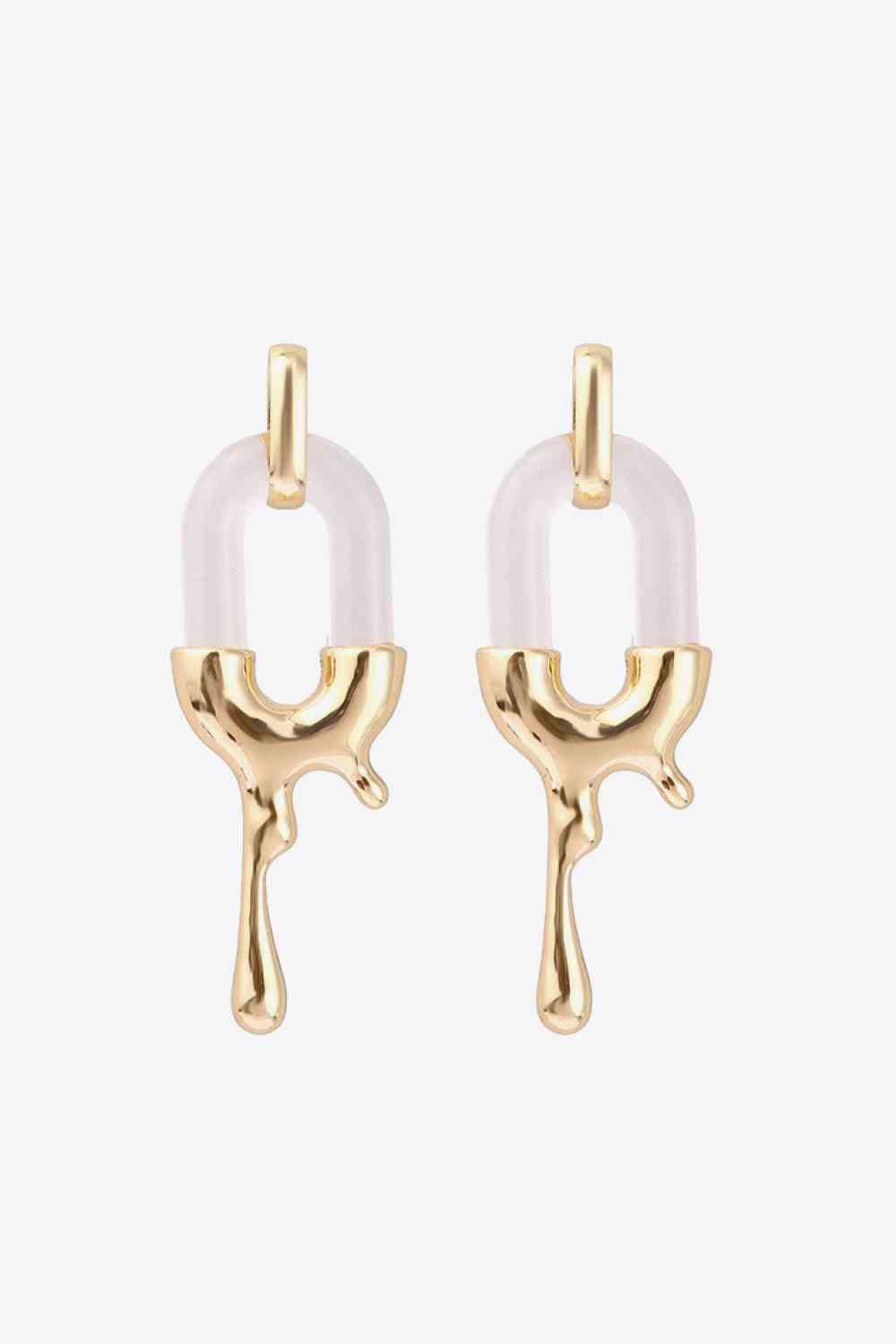 Contrast Zinc Alloy Earrings