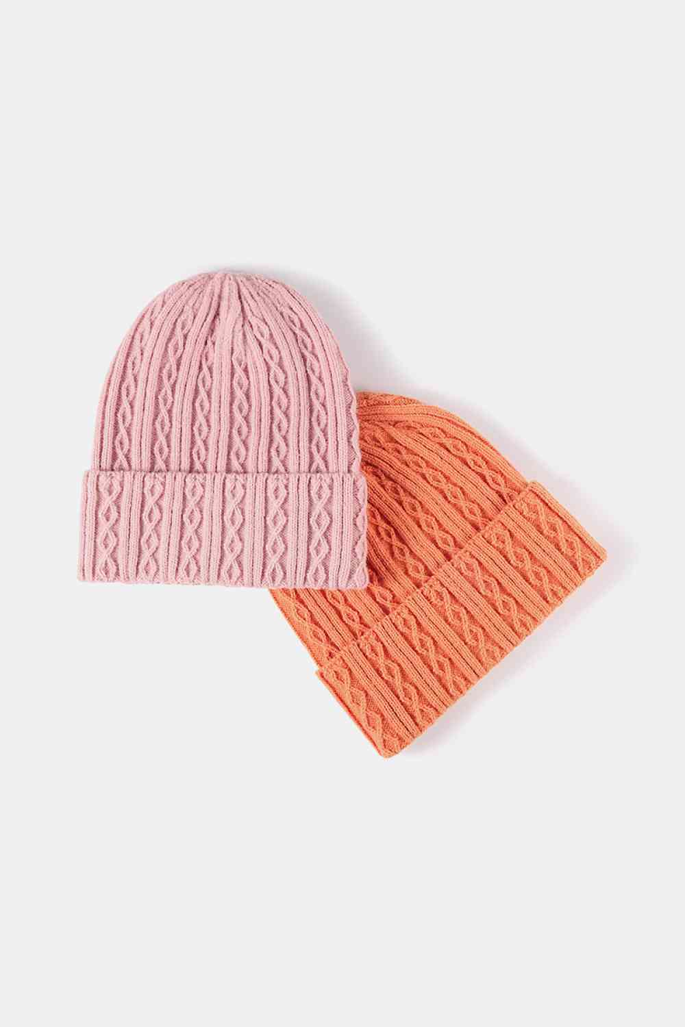 Gorro con puños de punto mixto