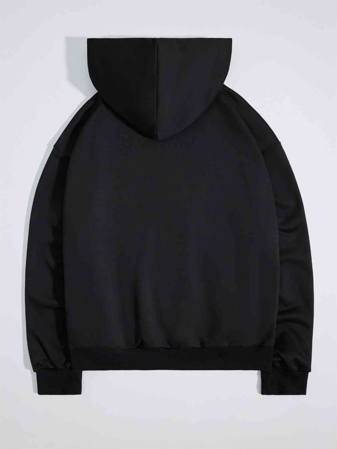 Graphic Zip-Up Hooded Jacket