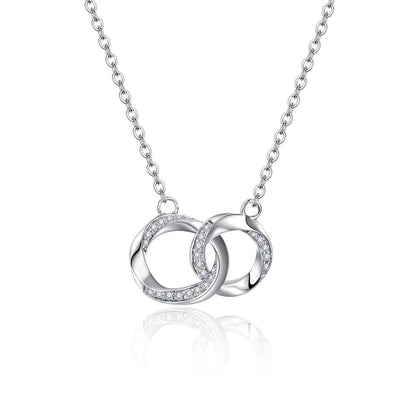 Collier en argent sterling 925 Moissanite