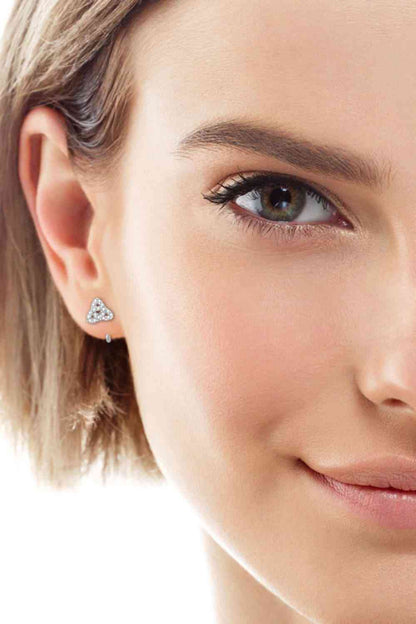 Boucles d'oreilles en argent sterling 925 Moissanite