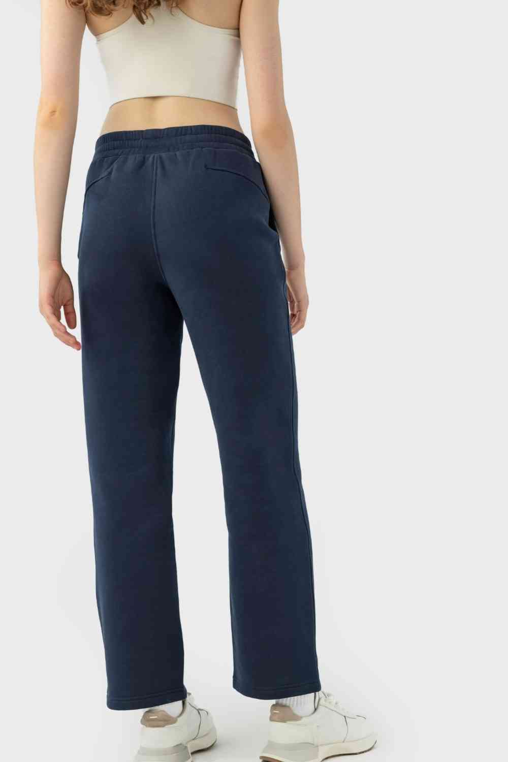 Pantalon de sport à taille avec cordon de serrage et poches