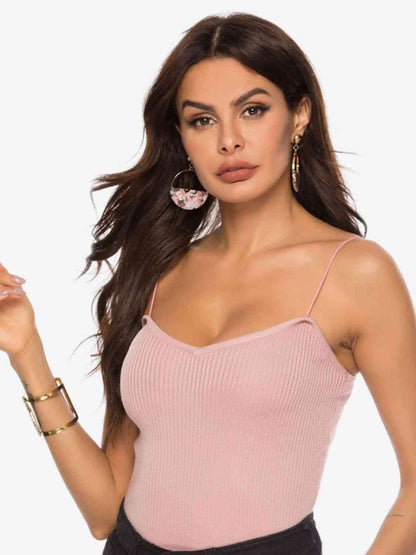 Camisola de punto con cuello en forma de corazón