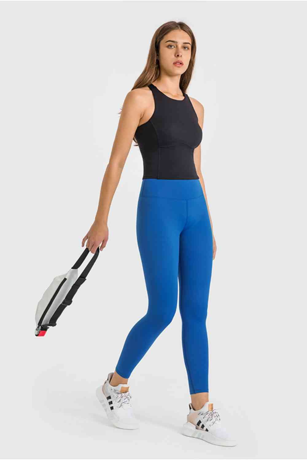 Leggings de yoga de cintura alta hasta los tobillos