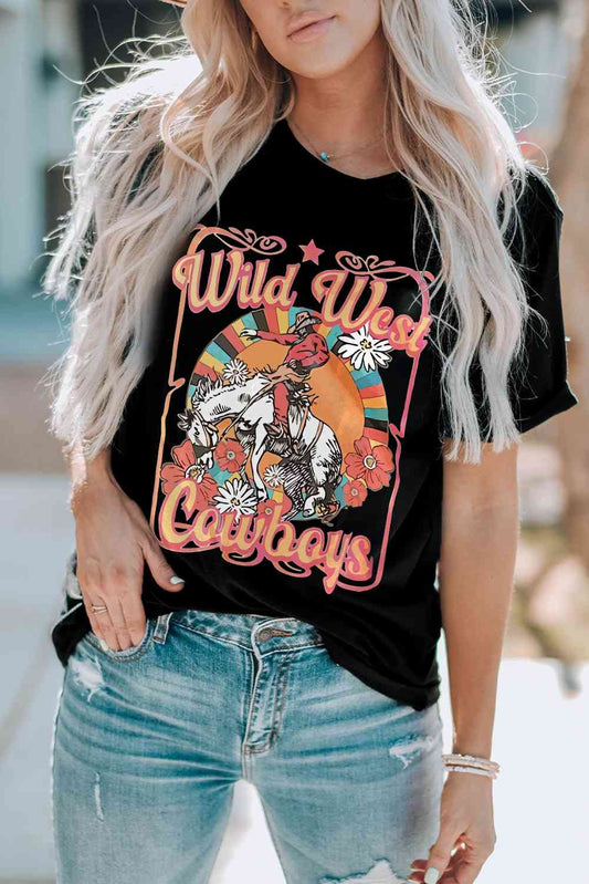 T-shirt graphique WILD WEST COWBOYS