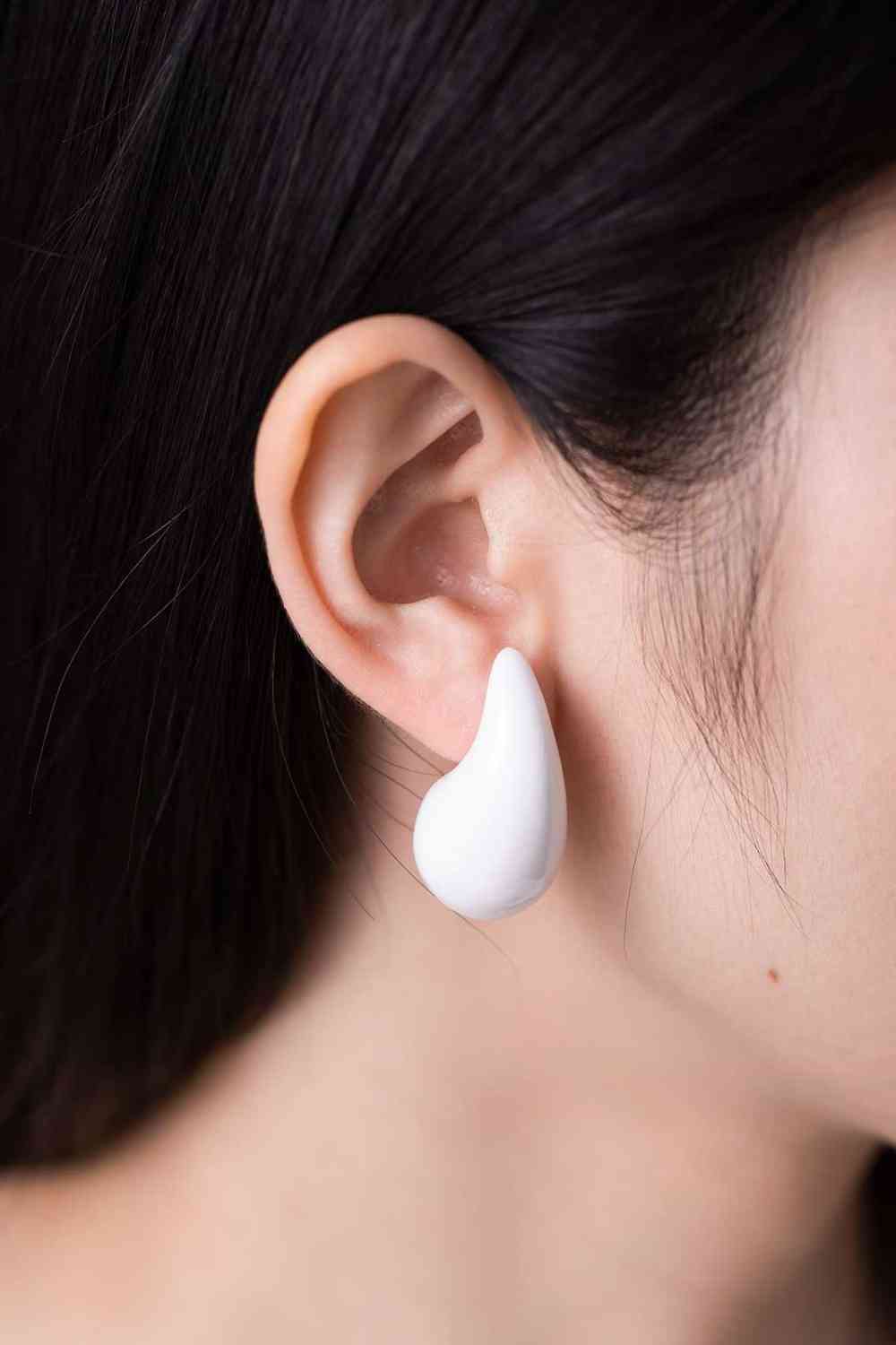 Boucles d'oreilles en laiton goutte d'eau de grande taille