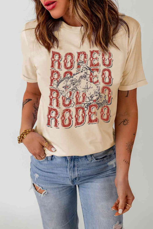 Camiseta con puños y estampado de letra