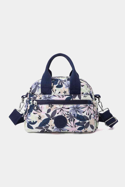 Bolso de mano de nailon floral