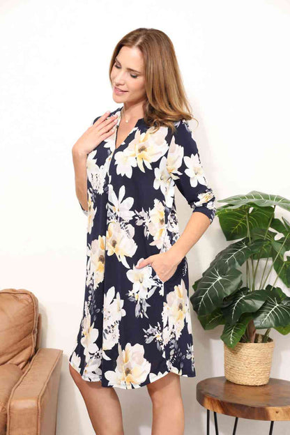 Sew In Love Robe chemise pleine taille à imprimé floral