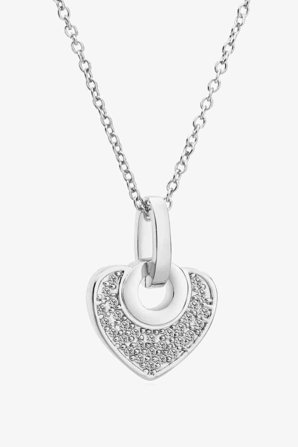 Crystal Heart Pendant Necklace