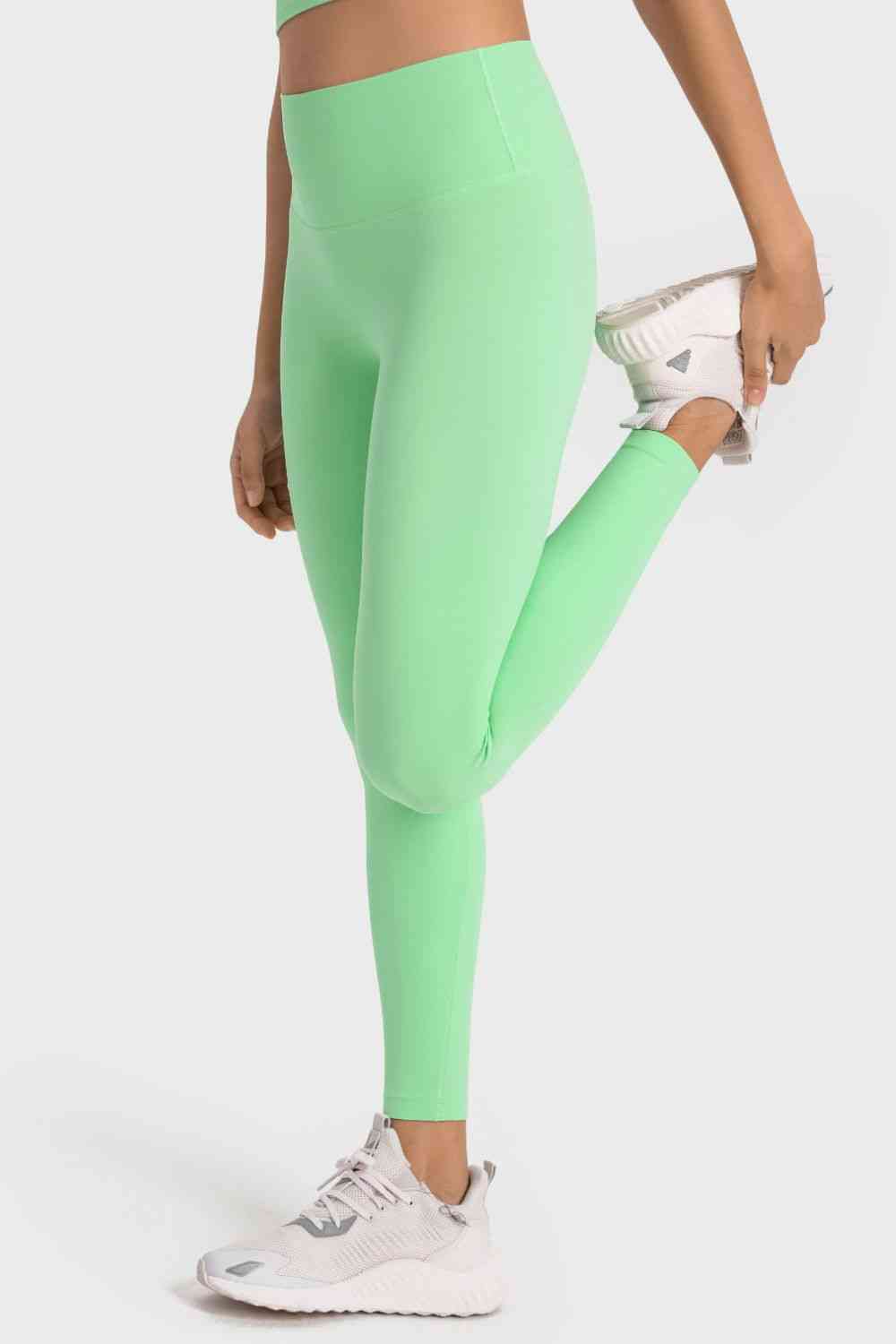 Leggings de yoga con cintura ancha y talle alto