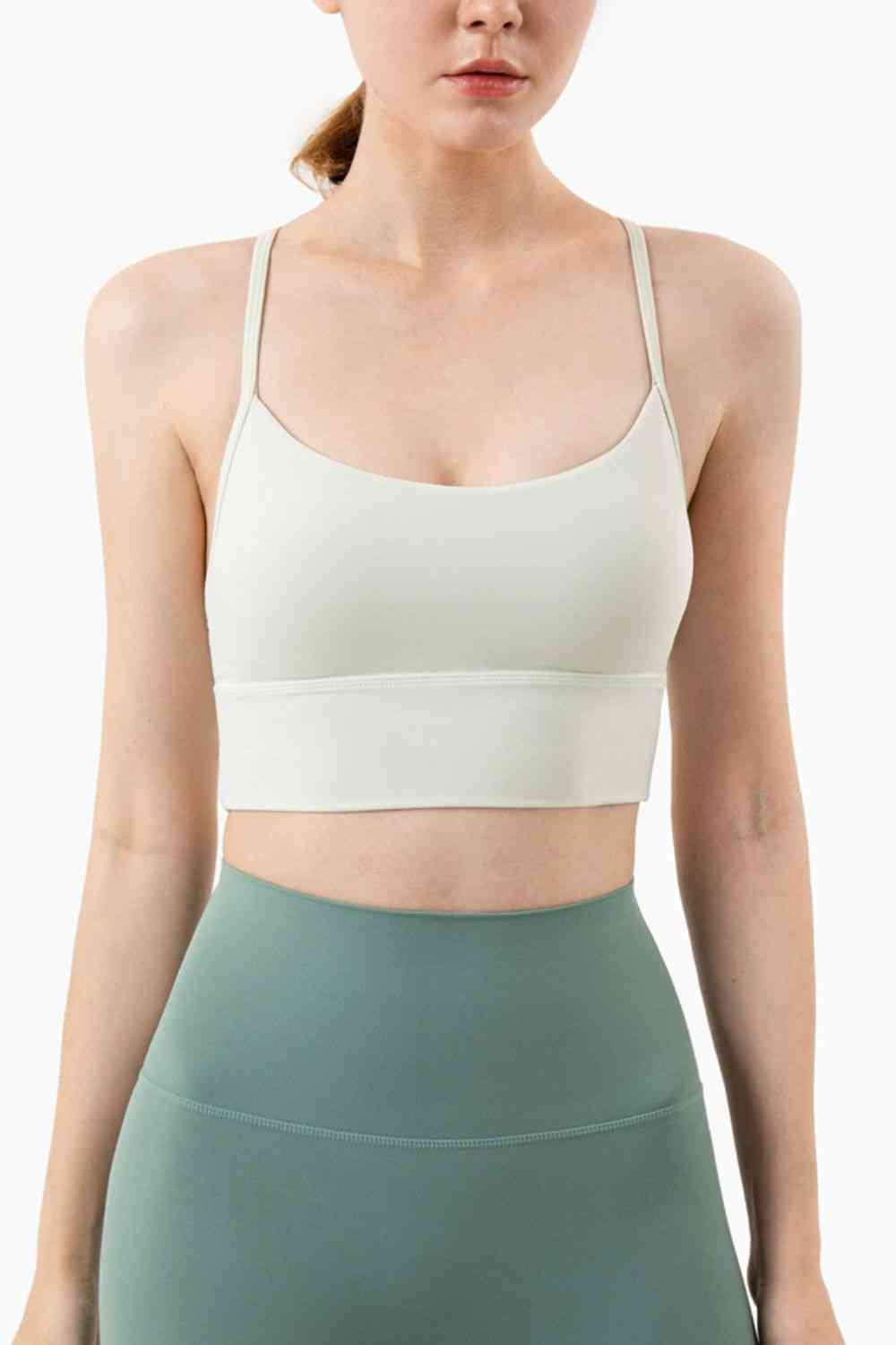 Soutien-gorge de sport respirant à dos nageur et col licou