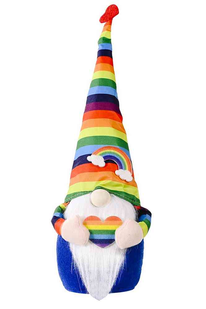 Gnomo del sombrero puntiagudo del arco iris