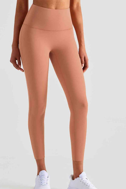 Leggings de yoga de cintura alta sin costuras hasta el tobillo