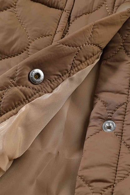 Manteau d'hiver à col boutonné