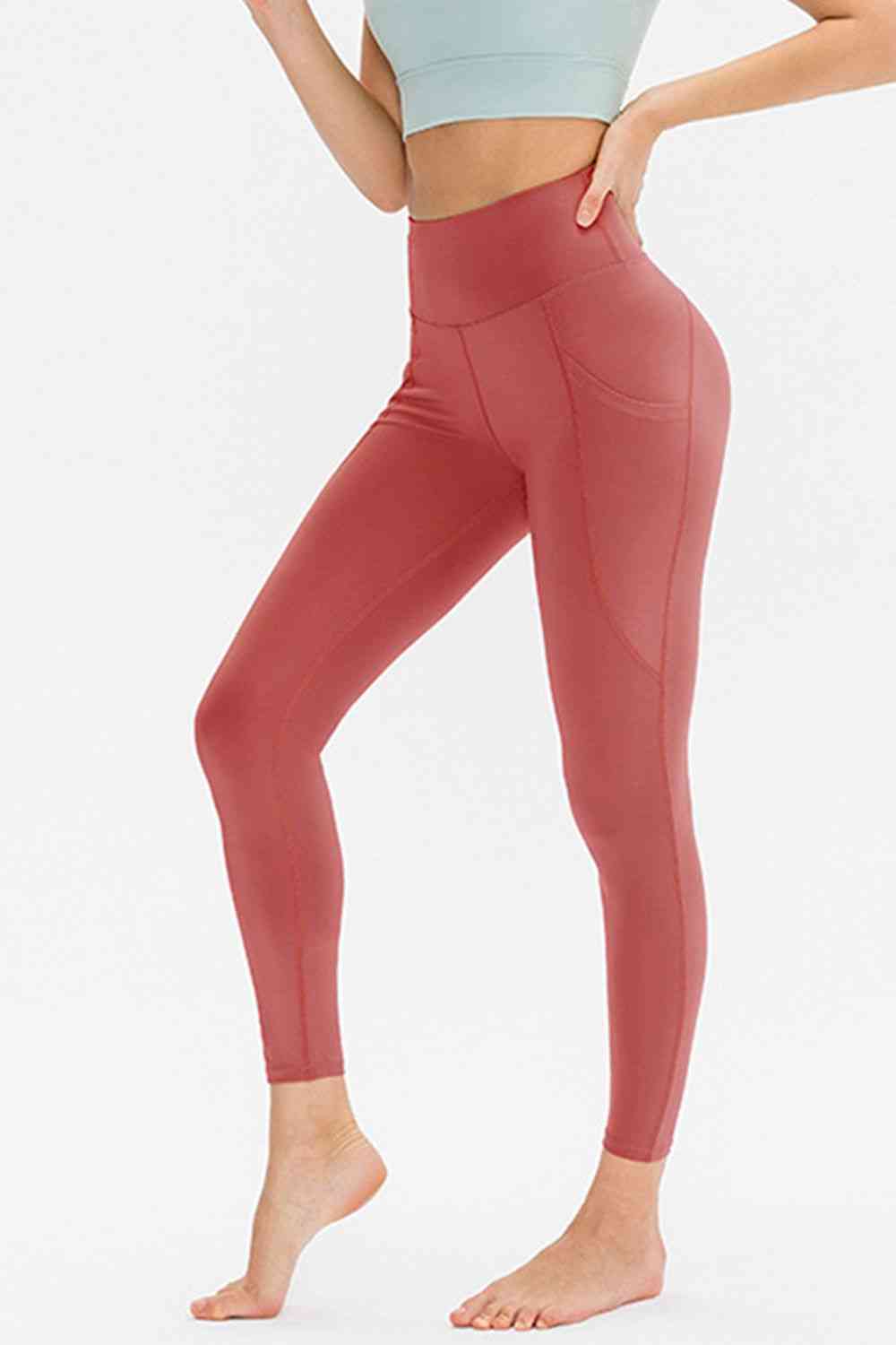 Legging actif long coupe slim avec poches