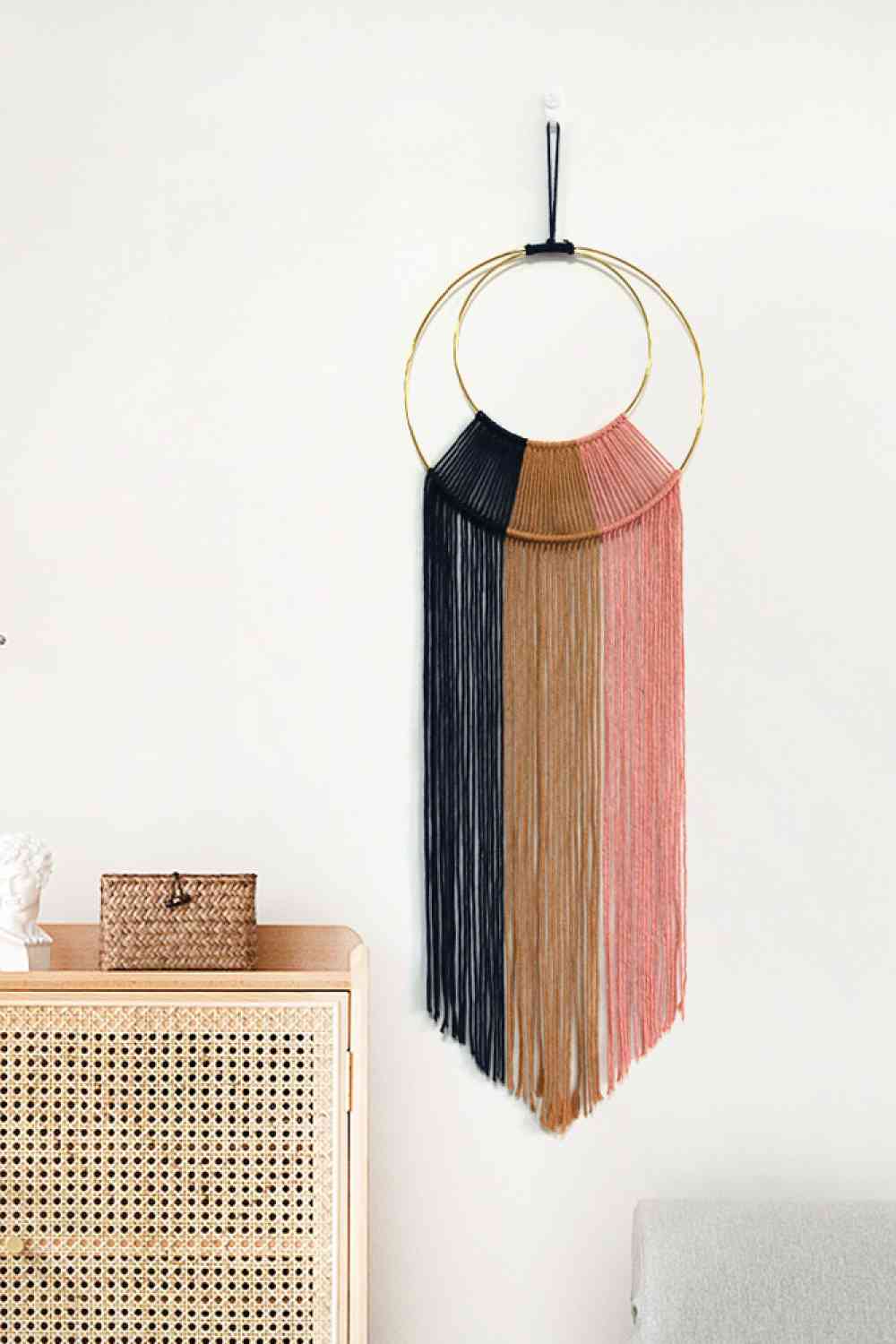 Hoop Fringe Macrame Wall Hanging