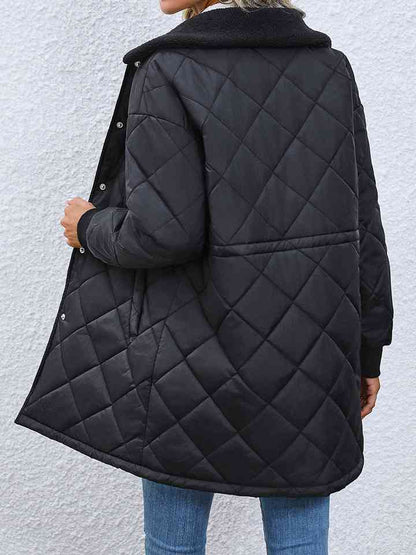 Manteau d'hiver long à taille avec cordon de serrage