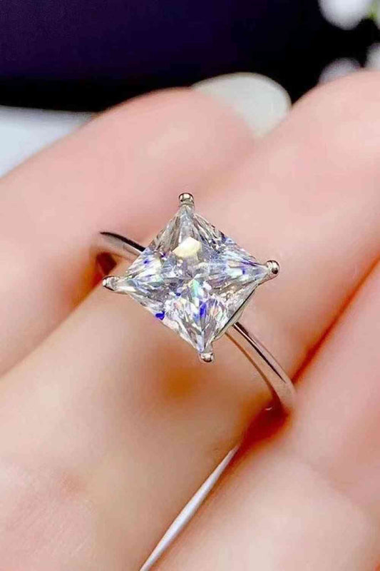 Bague solitaire moissanite 5 carats