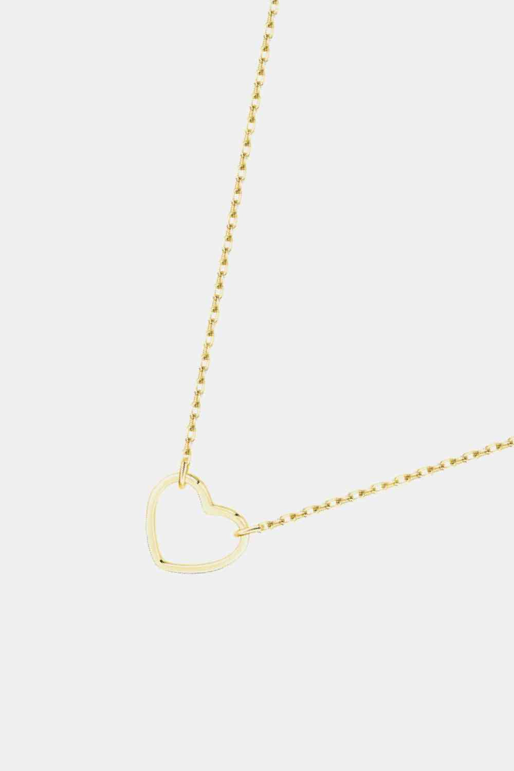 Collier pendentif en forme de coeur en argent sterling 925