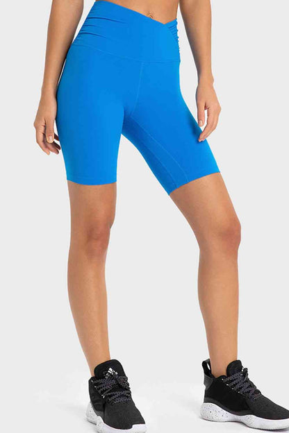 Shorts ciclistas con cintura en V