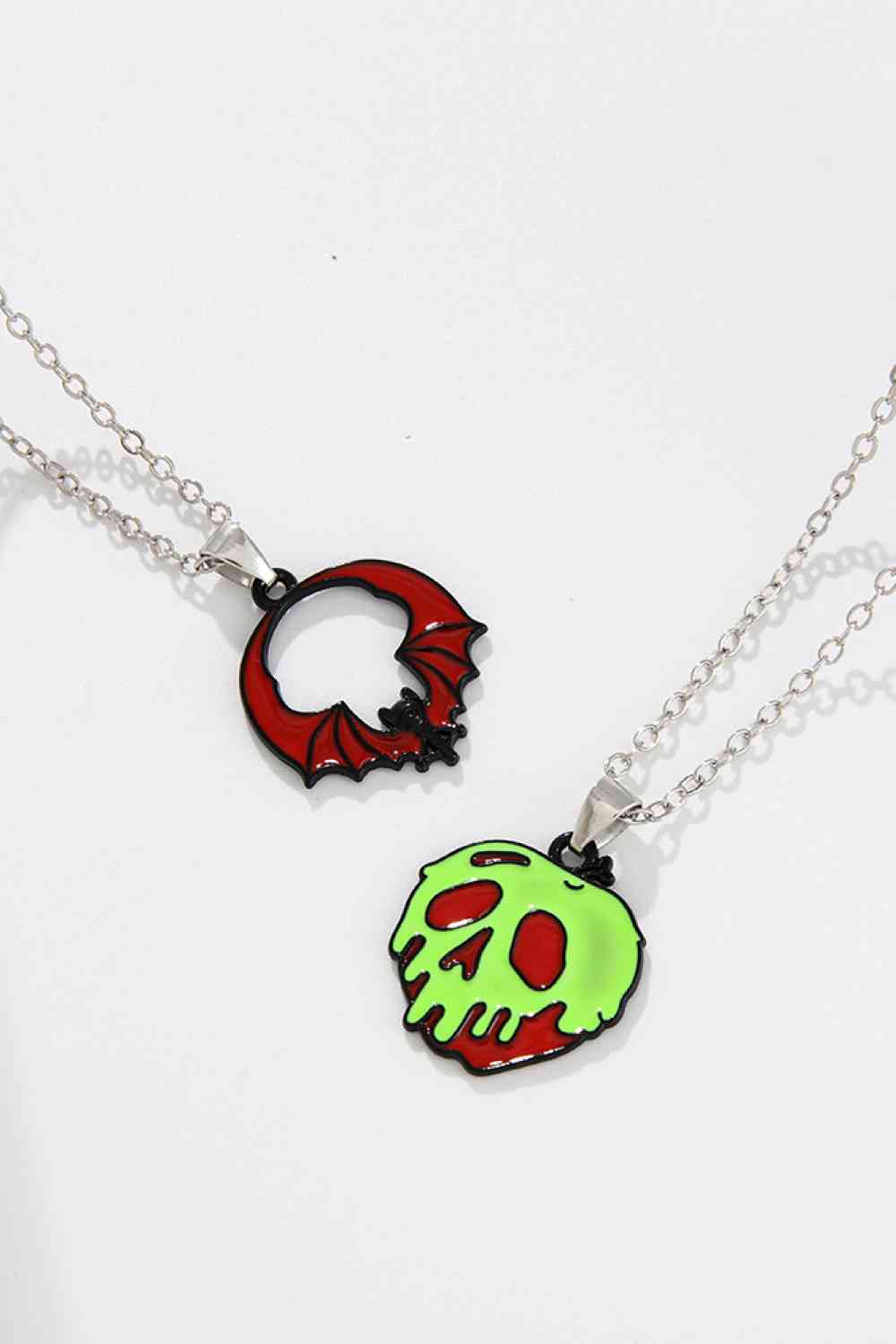 Conjunto de collar de dos piezas con tema de Halloween