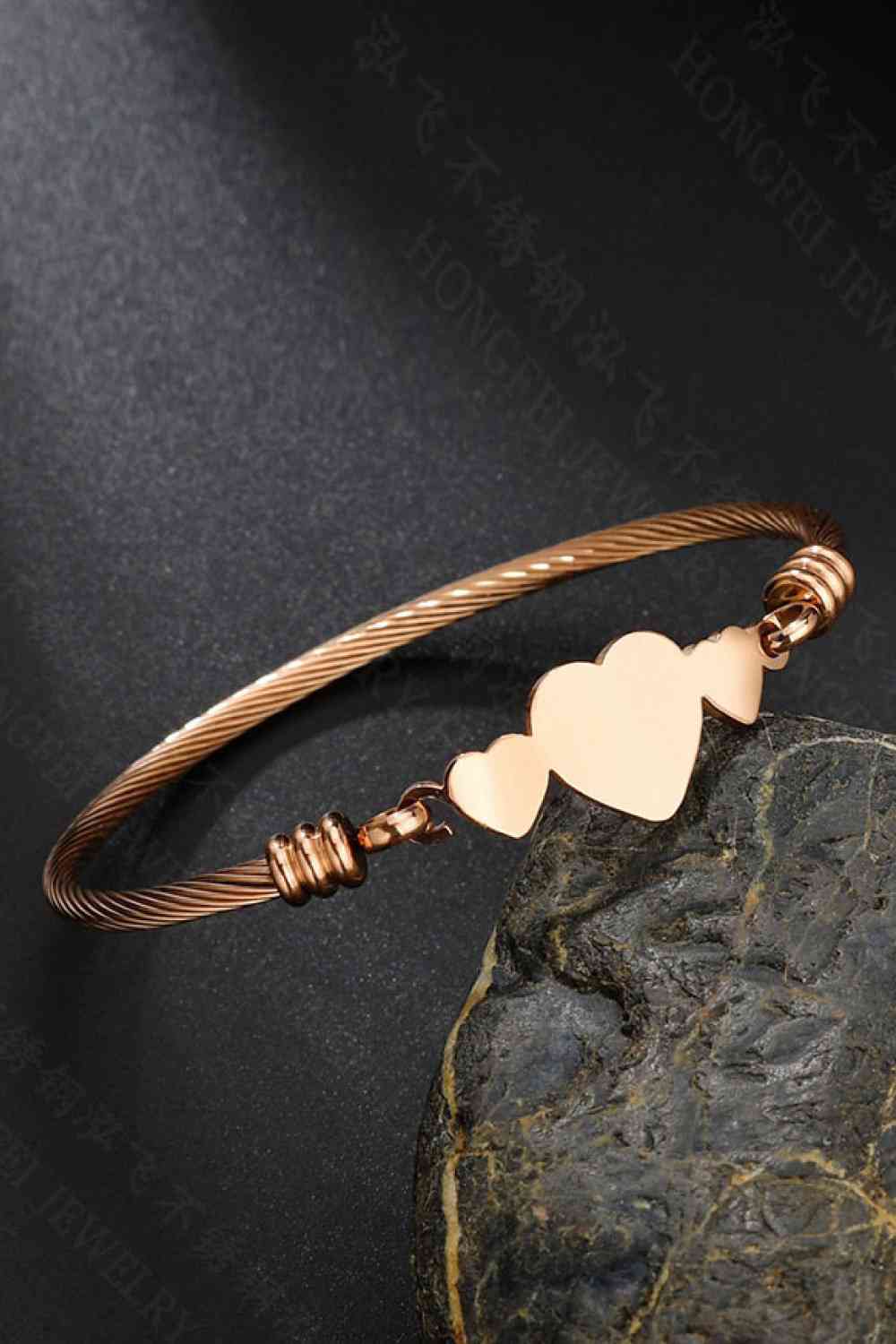 Bracelet Coeur En Acier Inoxydable