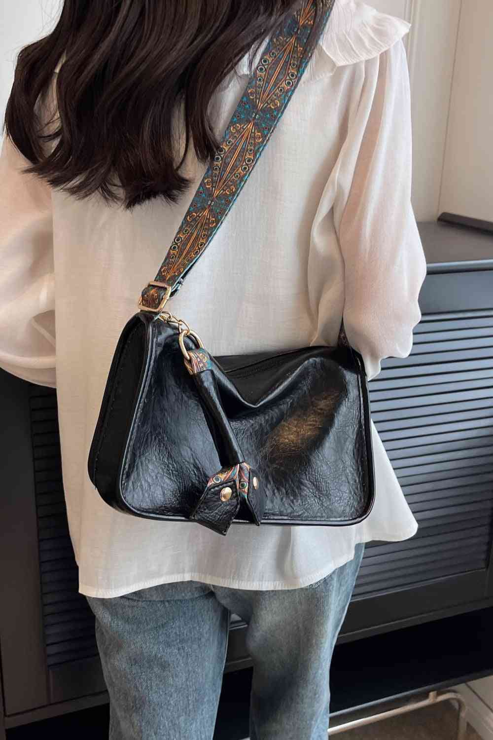 Sac à bandoulière en cuir PU adoré