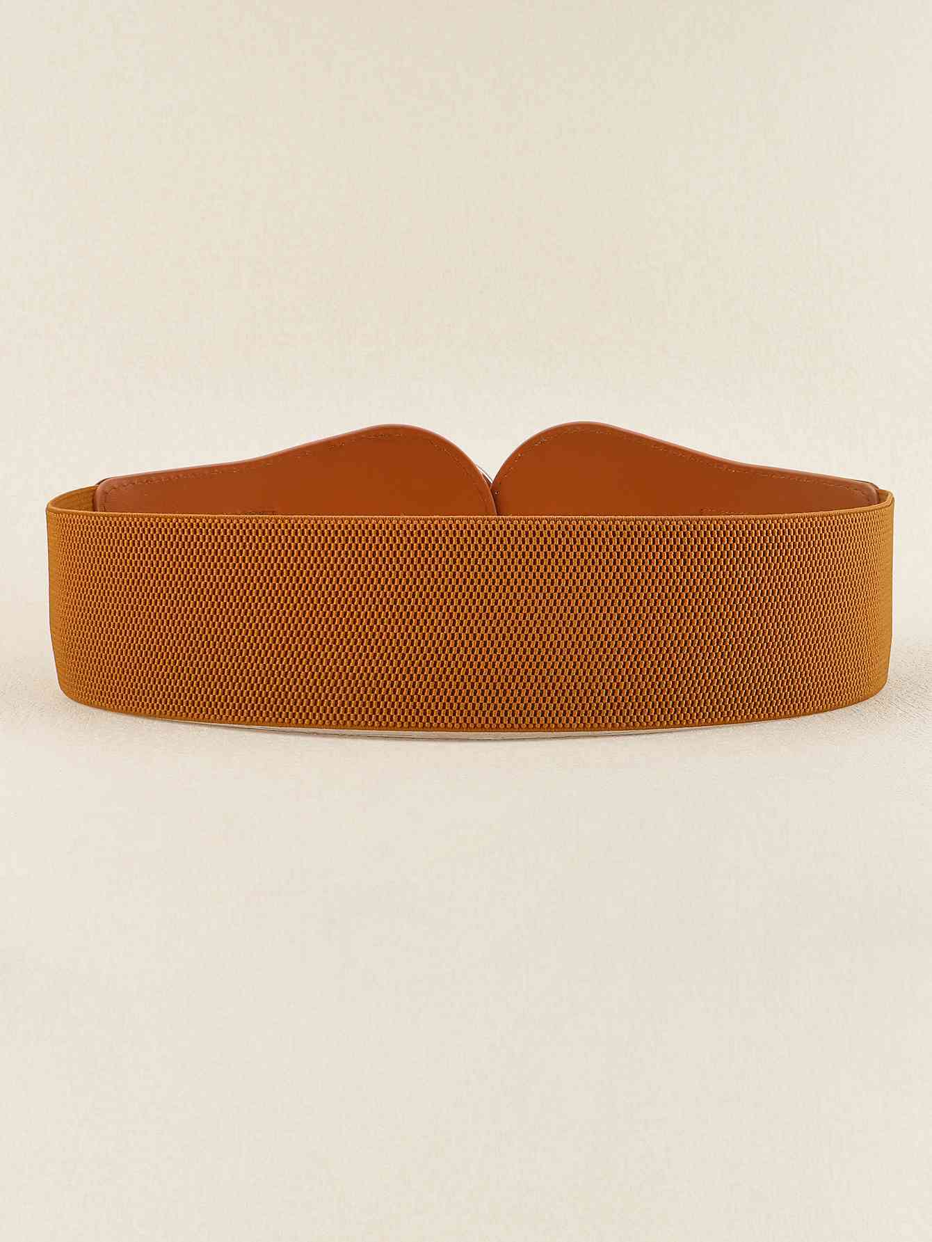 Ceinture large élastique en PU