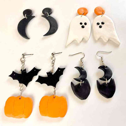 Boucles d'oreilles pendantes sur le thème d'Halloween