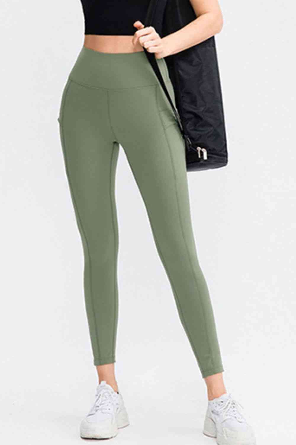 Pantalon de sport long coupe slim à large ceinture avec poche