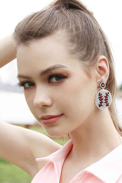 Boucles d'oreilles pendantes de forme ronde