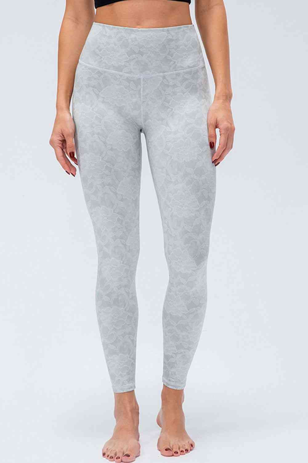 Legging actif coupe slim à large taille