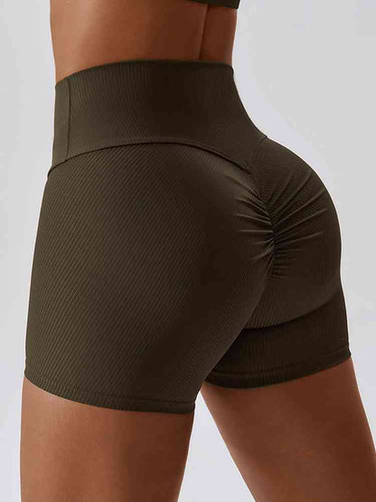 Short de sport coupe slim à large ceinture