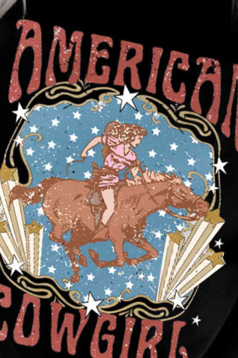 AMERICAN COWGIRL T-shirt graphique à manches courtes