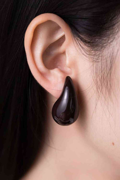 Boucles d'oreilles en laiton goutte d'eau de grande taille